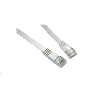 Solarix Patch kabel plochý CAT6 UTP LSOH 1m šedý non-snag-proof C6-111GY-1MB