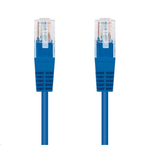 C-TECH kabel patchcord Cat5e, UTP, modrý, 0,25m