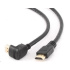 GEMBIRD Kabel HDMI - HDMI 4.5m, 90° konektor (v1.4, M/M, zlacené kontakty, stíněný)