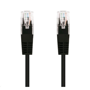 C-TECH kabel patchcord Cat5e, UTP, černý, 0,5m