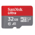 SanDisk MicroSDHC karta 32GB Ultra (120MB/s, A1 Class 10 UHS-I, Android - Tablet Packaging, Memory Zone App) + adaptér