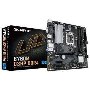 GIGABYTE MB Sc LGA1700 B760M D3HP DDR4, Intel B760, 4xDDR4, 2xDP, 1xHDMI, 1xVGA, mATX