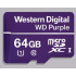 WD MicroSDXC karta 64GB Purple WDD064G1P0C Class 10, 16 TBW