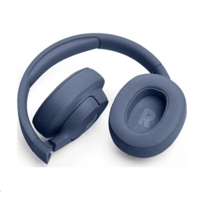 JBL Tune 720BT Blue bezdrátová sluchátka přes uši, Bluetooth 5.3, až 76 hodin a rychlé dobití, modrá