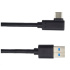 PREMIUMCORD Kabel USB typ C/M zahnutý konektor 90° - USB 3.0 A/M, 50cm