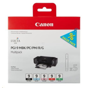 Canon Cartridge  PGI-9 MBK/PC/PM/R/G černá a barevná MULTI-PACK pro PIXMA iX7000