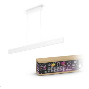 PHILIPS Ensis Svítidlo závěsné, Hue White and color ambiance, 230V, 2x39W integr.LED, Bílá