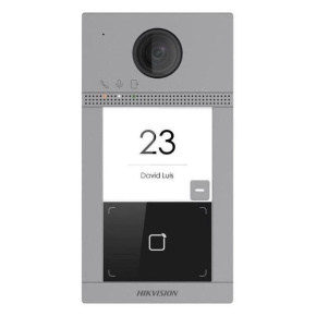 HIKVISION DS-KV8113-WME1(B)/Flush, IP dveřní interkom 1-tlač., čtečka karet, 2MPx kamera, WiFi, zápustný