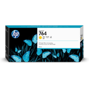 HP 764 Yellow Ink Cart, 300 ml, C1Q15A