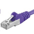 PREMIUMCORD Patch kabel CAT6a S-FTP, RJ45-RJ45, AWG 26/7 1,5m fialová