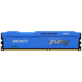 KINGSTON DIMM DDR3 4GB 1600MT/s CL10 FURY Beast Modrá