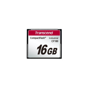 TRANSCEND CompactFlash Card CF180I, 1GB, SLC mode WD-15, Wide Temp.