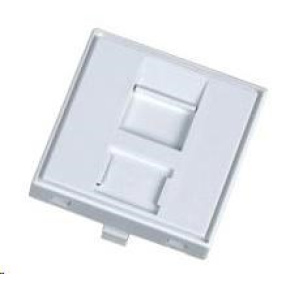 Modul neosazený 1x RJ45, 45x45 mm s prachovkou