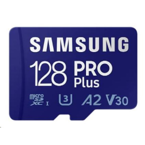 Samsung micro SDHC karta 128GB PRO Plus + SD adaptér