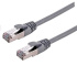 C-TECH kabel patchcord Cat6a, S/FTP, šedý, 10m