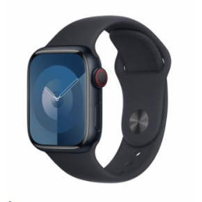 APPLE Watch Series 9 GPS + Cellular 41mm Midnight Aluminium Case with Midnight Sport Band - S/M