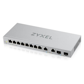 Zyxel XGS1210-12 12-port Gigabit Webmanaged Switch, 8x gigabit RJ45, 2x 2,5GbE RJ45, 2x SFP+