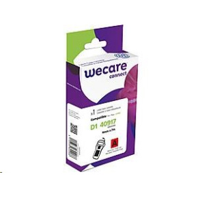 WECARE ARMOR páska pro DYMO S0720720, černá/červená, 9mm x 7m