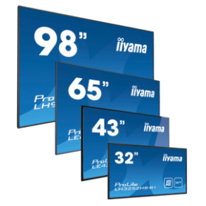 iiyama ProLite LH5565UHSB-B1, 138.6cm (54.6''), 4K, USB, RS232, Ethernet, Wi-Fi, Android, kit (RS232), black