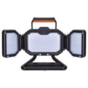 Solight LED reflektor 30W, přenosný, nabíjecí, 3000lm, oranžovo-černý