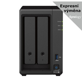 Synology DS723+ DiskStation (2C/RyzenR1600/2,6-3,1GHz/2GBRAM/2xSATA/2xM.2/1xUSB3.2/2xGbE/1xPCIe)