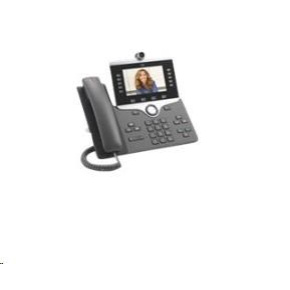 Cisco CP-8865-3PCC-K9=, VoIP telefon, 10line, 2x10/100/1000, 5" displej, Wi-Fi, kamera, Bluetooth, 2xUSB, PoE