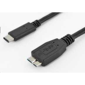 PremiumCord Kabel USB 3.1 konektor C/male - USB 3.0 konektor Micro-B/male, 0.6m