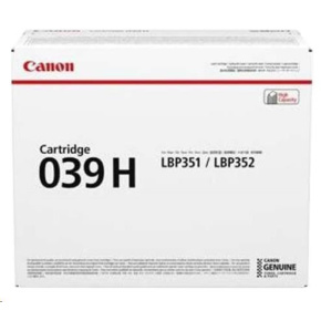 Canon TONER  CRG 039H černý pro i-Sensys LBP 351 a 352 (25 000 str.)