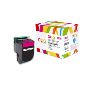 OWA Armor toner pro LEXMARK C540, 543, 544, 546, X543, X544, X546, X548, 2000 Stran, C540H1MG, červená/magenta