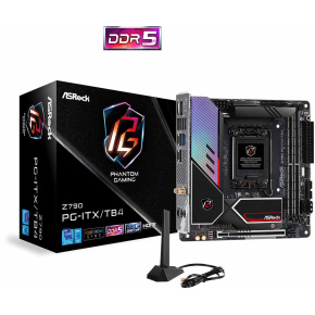 ASRock MB Sc LGA1700 Z790 PG-ITX/TB4, Intel Z790, 2xDDR5, 1xDP, 1xHDMI, WI-FI, mini-ITX