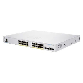 Cisco switch CBS250-24P-4G-UK (24xGbE,4xSFP,24xPoE+,195W,fanless) - REFRESH